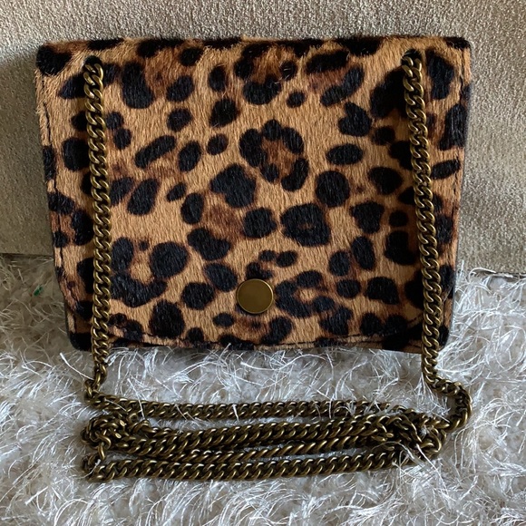 Madewell Calf Hair Leather Suede Crossbody Bag - Picture 4 of 15